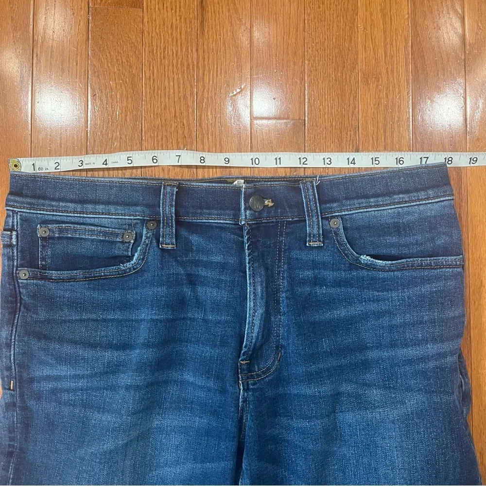 Madewell Straight Leg Dark Blue Men's Jeans - Picture 6 of 9
